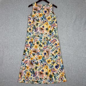 RipSkirt Hawaii Floral Fleur Sleeveless Midi Dress Size XS
